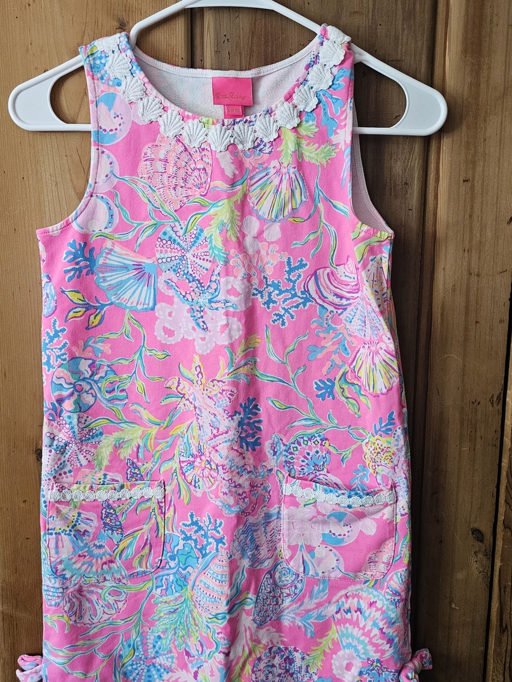 Lilly Pulitzer Pink Multicolor Seashell Tank Dress - Size 8-10